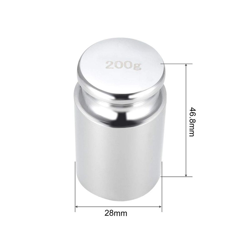 sourcing map Calibration Weight 200g M1 Precision Chrome Plated Steel