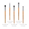 SIXPLUS Luxury Animal Hair Eye Makeup Brushes, Set of 5,