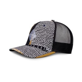 Djinns - Summer Pattern Trucker Cap Mesh Cap Hat Cap Hat Caps, Black/White/Khaki