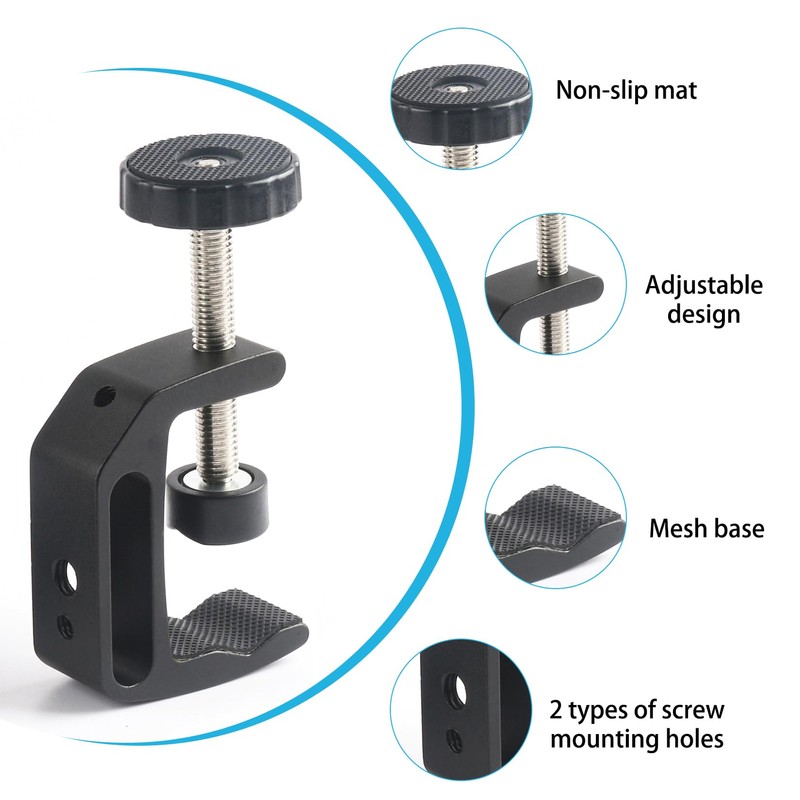 Forhandy Pack of 2 C Clamp, Adjustable Clamping Range is