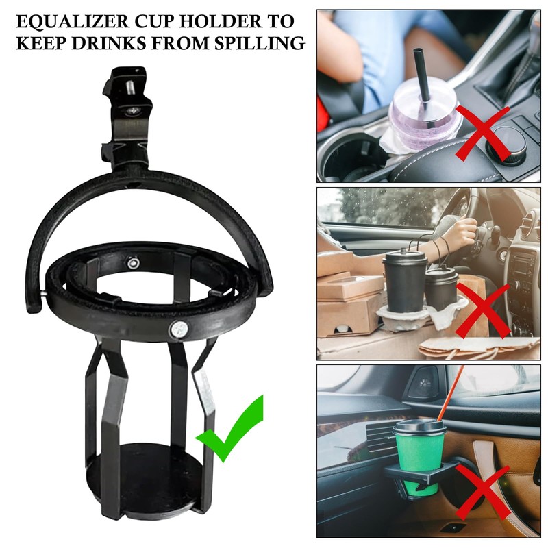 TECHEEL 360° Rotatable Adjustable Gyroscopic Bicycle Drink Holder Gyroscopic Drink