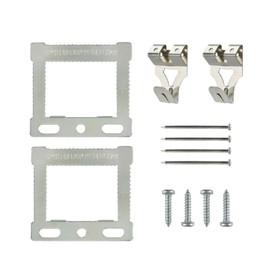Canvas Floater Box Frame Picture Hanging Kit Silver CWH Hangers Floater Frames with Fixings Screws and Nails