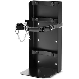 Zonon Zonon 1 Pcs Heavy Duty Fire Extinguisher Bracket Metal Fire Extinguisher Holder Wall Mount for Home Car Truck, Mini, Small, and Medium Sized, Black (Fits 30lb Extinguisher)