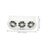 BUGUUYO Car Ventilation Fan USB Conditioner Three Air Outlets Compatible