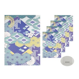 Blood Pressure Notebook (Set of 5) TB-0288 Indigo A6 Size (4.1 x 5.8 inches (105 x 148 mm), 36 Pages