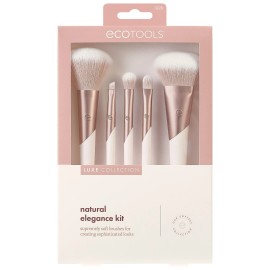 EcoTools Luxe Natural Elegance Professional Face Makeup & Foundation Brush Set