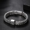 Oidea St Michael Bracelet for Men: Retro Franco Chain Bracelet