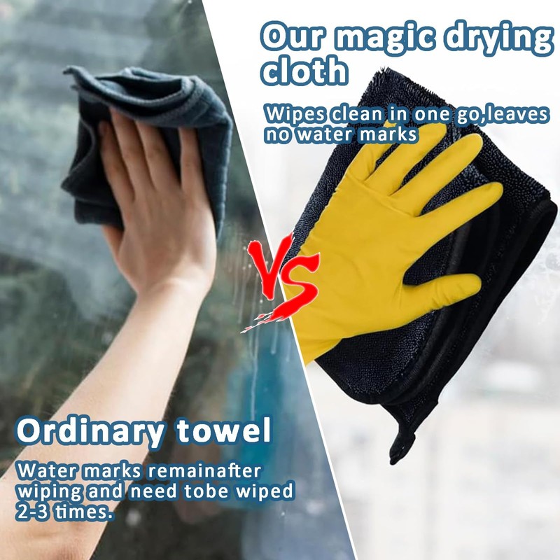 KPSRFG 3Pcs Magic Cleaning Cloth, Window Cleaning Cloths, Window Cloth,