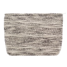 PAZIMIIK Makeup Bags for Purse Zipper Cosmetic Pouch Large Travel Canvas Make Up Organizer Tool Pouch for Women and Girls,Ripple Grey