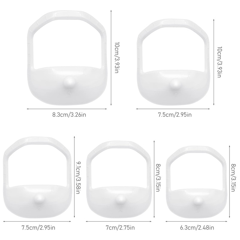 5 PCS Goat Beard Shaving Styling Template for Men, Different