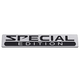 1Pc Metal Special Edition Car Trunk Fender Emblem Badge Decal Sticker Luxury (Chrome Black)