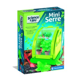 Clementoni | Science & Game: Mini Greenhouse – Botanical Kit for Children 7 Years+ | Assembling Greenhouse with Pots, Peat, Seed | Scientific Educational Game to Discover Botany | Gift Idea