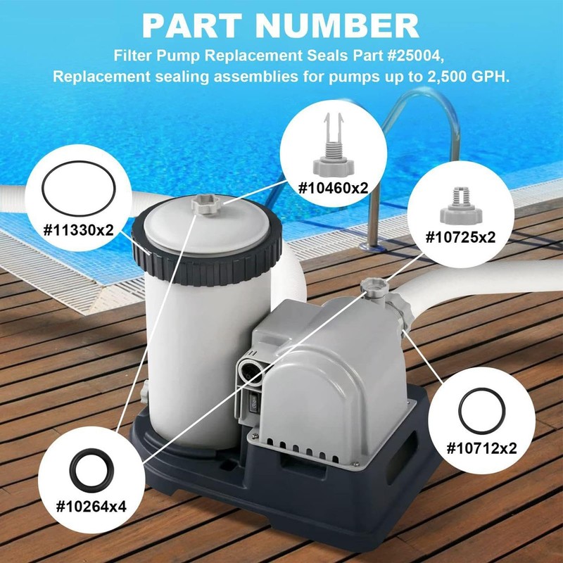 Filter Pump Replacement Seals Kit | Pool Pump Parts |