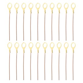 PATIKIL 6 Inch 18 AWG Bronze Copper Grounding Wire, 20 Pcs with Lugs for Lighting & Residential Use