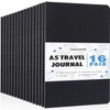 Loccmat 16 Pack Kraft Notebooks Bulk,Lined Soft Cover Journal Bulk,College