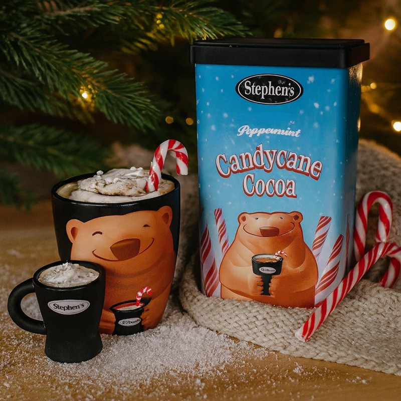 Stephen's Gourmet Hot Cocoa, Candycane Cocoa Milk, 14 OZ (Pack