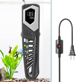 HITOP 800W Titanium Aquarium Heater: Digital Fish Tank Heater with External Controller, Submersible Aquarium Heater with Over-Temperature Protection for Saltwater and Freshwater 100-250Gallon