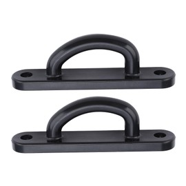 2pcs Rotary Latch D Striker Plate Metal D Type Strike Plate 4in Length Long Plate Life Impact Plate Use 5423020000 for Ranch Truck Glass Doors