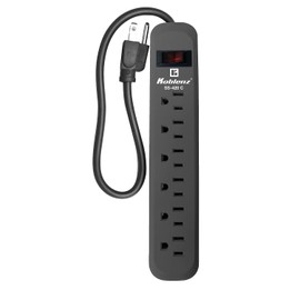 Koblenz Supresor de Picos, Multicontacto, 6 Contactos Caseros, 420 Joules de Protección, Oficina y Hogar, Carga y Protege Computadoras, Celulares, Bocinas, Cable de 45 cm (SS-420 C)