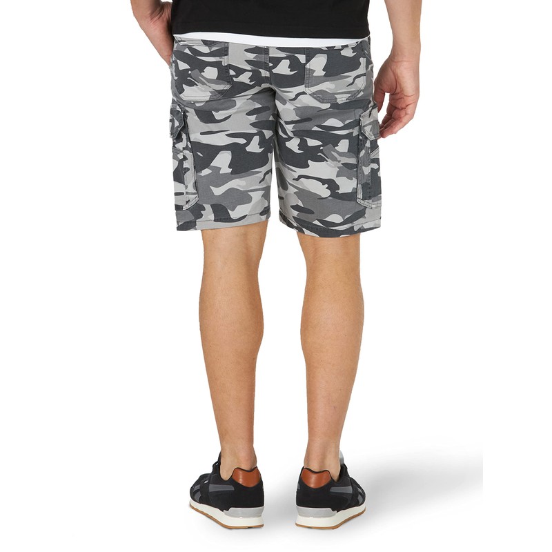 Lee Men's Extreme Motion Swope Cargo Short, Graphite Camo, 36