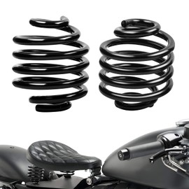 AEEAST Motorcycle Solo Seat Springs, 2 Inch Seat Spring Bracket Fit for Harley Sportster Softail Dyna Fatboy Bobber Chopper Custom Black