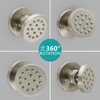 HOMEDEC 6pcs Round Brass Shower Body Spray Massage Jets Spa-like