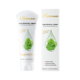 HYDROCEAN Hair Removal Cream for Women, Painless Body Hair Removal Gel Effectiv Depilatory Cream for Unwanted Hair, All Skin Types 120ml / 4.2 fl.oz - 2Pack