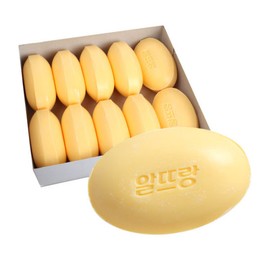 Altterang 알뜨랑 세면 비누 노랑 (130g X 10 개) /덕용.업소용. Alturang Face Soap Yellow (130g X 10 pieces) / Bulk. Commercial use.