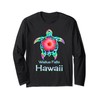 Hawaiianische bunte Meeresschildkröte Wailua Falls Hawaii Langarmshirt