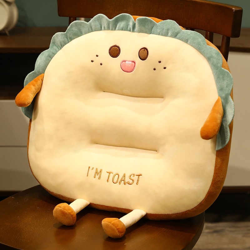 Bread Cushion PP Cotton Breathable Skin Friendly Stuffed Home Pillow