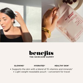 Beauty Bestie The Skincare Gummy for Glowing, Hydrated, Healthy Skin - Beauty and Collagen Blend Enriched with Amla, Vitamin C and Resveratrol. A Vegan Skin Supplement for Women and Men