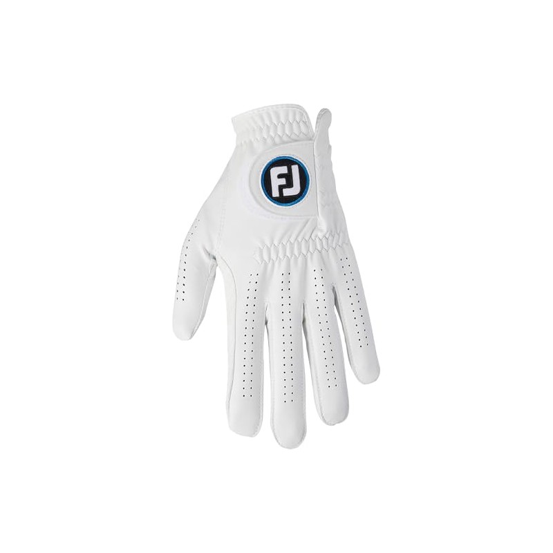 FootJoy Men's Golf Gloves, Nanorock Tour, White, 9.8 inches (25