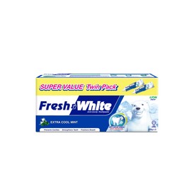 Fresh & White Toothpaste Extra Cool Mint 2x225g