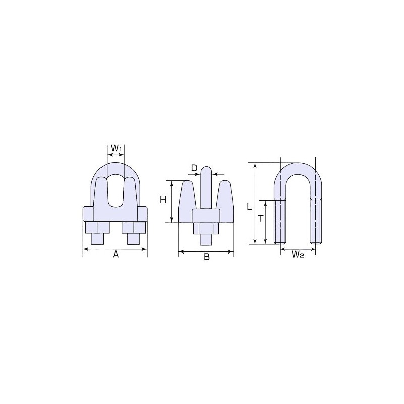 Himeji or Stainless Steel Wire Clips # 8 (in 8