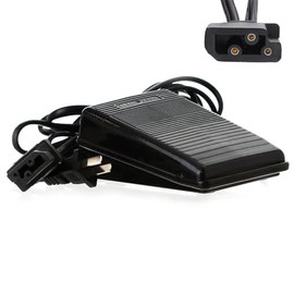 Bequilter Variable Speed Foot Control Pedal and Power Cord Compaible with Singer 3503, 3507, 3514, 3515 Husqvarna Viking Huskylock 901 905 910#411646W