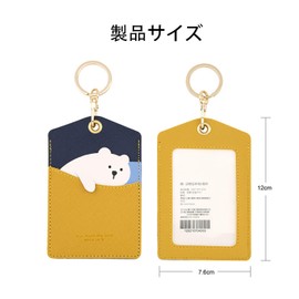 HUIKKJP Animal Case, Cute, Cute, Pass Case, Cute, Commuter Holder, For Children, Cats, Small Items