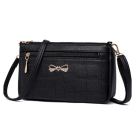 ORIJIRI Wallet, Cute, Shoulder Bag, Women's Handbag, PU Leather, 3-Way Mini Shoulder Bag, Women's Bag, Black