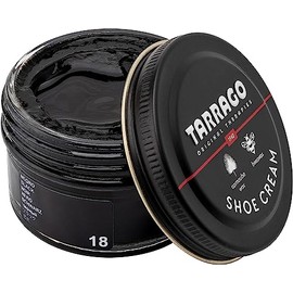 Tarrago Shoe Cream - Professional Shoe Polish with Carnauba Wax to Re-Color and Polish - Smooth Leather Shoes and Boots- Over 100 Colors - 50 Ml/ 1.7Fl. Oz - Black #18