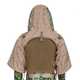 Tactical Ghillie Jacket Sniper Tog Ghillie Suit Base Brown