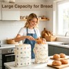 Stnopw 2-Pack Reusable Beeswax Bread Bags, 17"x12" Large Square Cotton