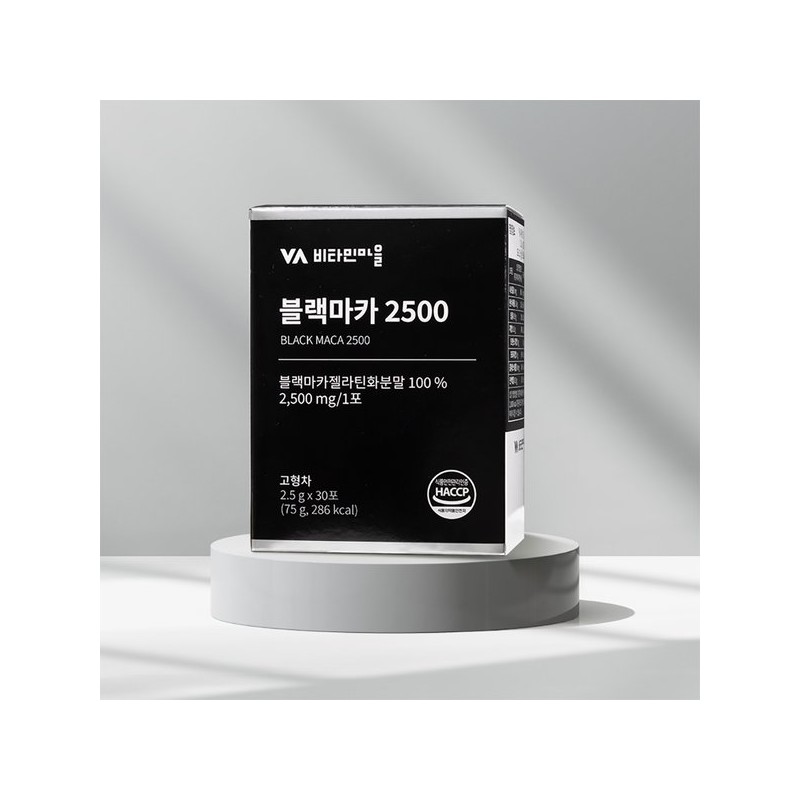 Vitamin Village 페루산 블랙마카 2500 순수젤라틴화 4박스 총120포 Peruvian Black
