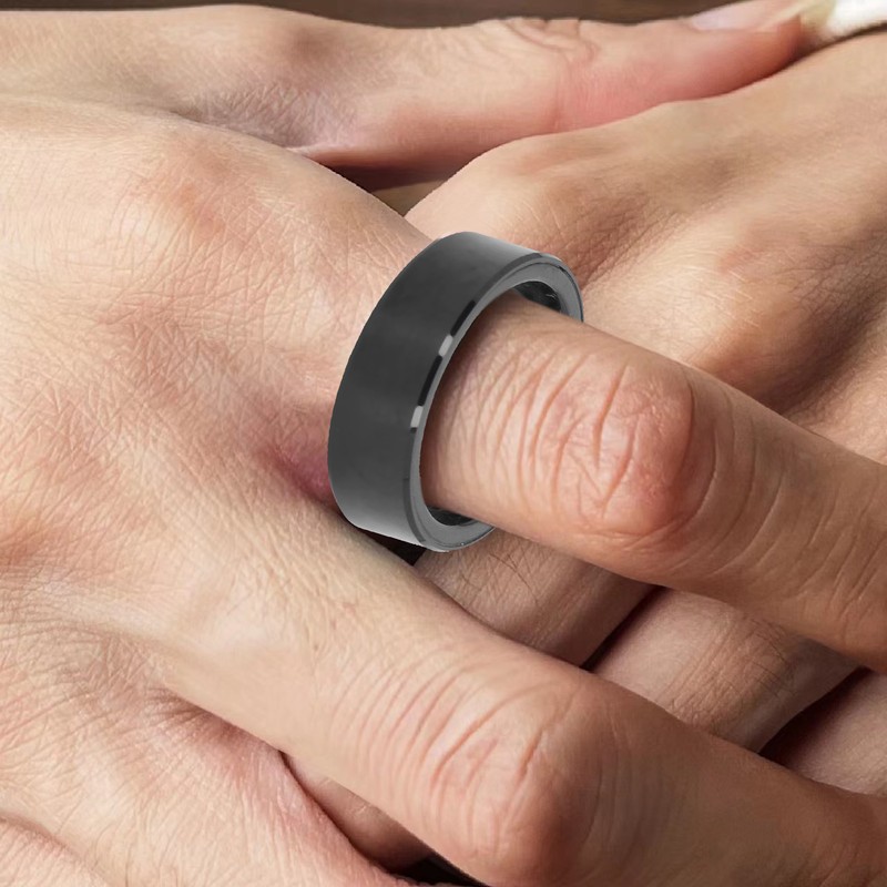 Smart Health Ring Sleep Monitor Waterproof Bluetooth Metal Activity Tracker