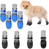 Weewooday 2 Sets Dog Cat Boots Shoes Socks Waterproof Dog