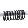 Black Shower Curtain Hooks, 24pcs Plastic Shower Curtain Rings, C