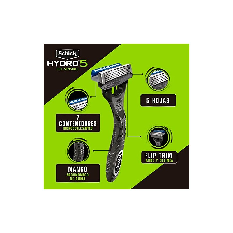 Schick Rastrillos para Hombre de 5 Navajas 2 piezas