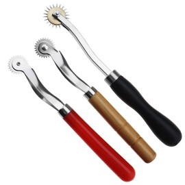 eMagTech 3PCS Tracing Wheel Sewing Tool Needle Point Tracing Wheel Stitching Wheel Tool for Leathercraft Professional Stitch Marking Spacer