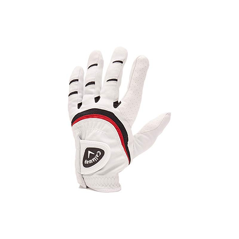 Callaway Golf 2017 Fusion Pro MLH Cad 17 Glove, White,