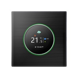 WiFi Smart Thermostat Color Screen Rotary Heating Thermostat with Backlight/Temperature/Sensor/Time Temperature Calibration Adjustment