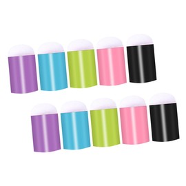 OHPHCALL Nail Art Blending Pen Set 10pcs Round Sponge Head for Manicure Sponge Nail Brush