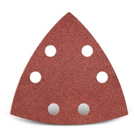 MENZER Red Klett-Schleifblätter, 93 mm, 6-Loch, f. Deltaschleifer, Normalkorund (25 Stk.) K24